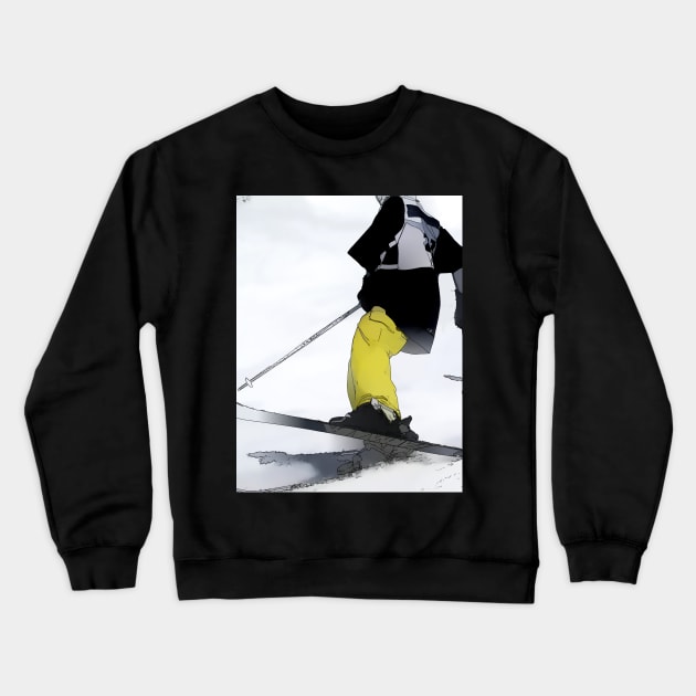 Ski Bum - Skier Crewneck Sweatshirt by Highseller